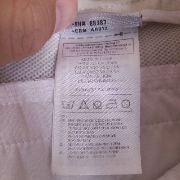 Adidas Clima Cool Golf‎ Pants Khakis 36x27.5 Beige Performance 3 Stripes - Picture 11 of 15